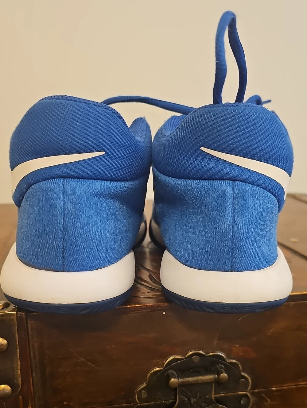 Nike KD Kids' Blue and Yellow Basketball Shoes